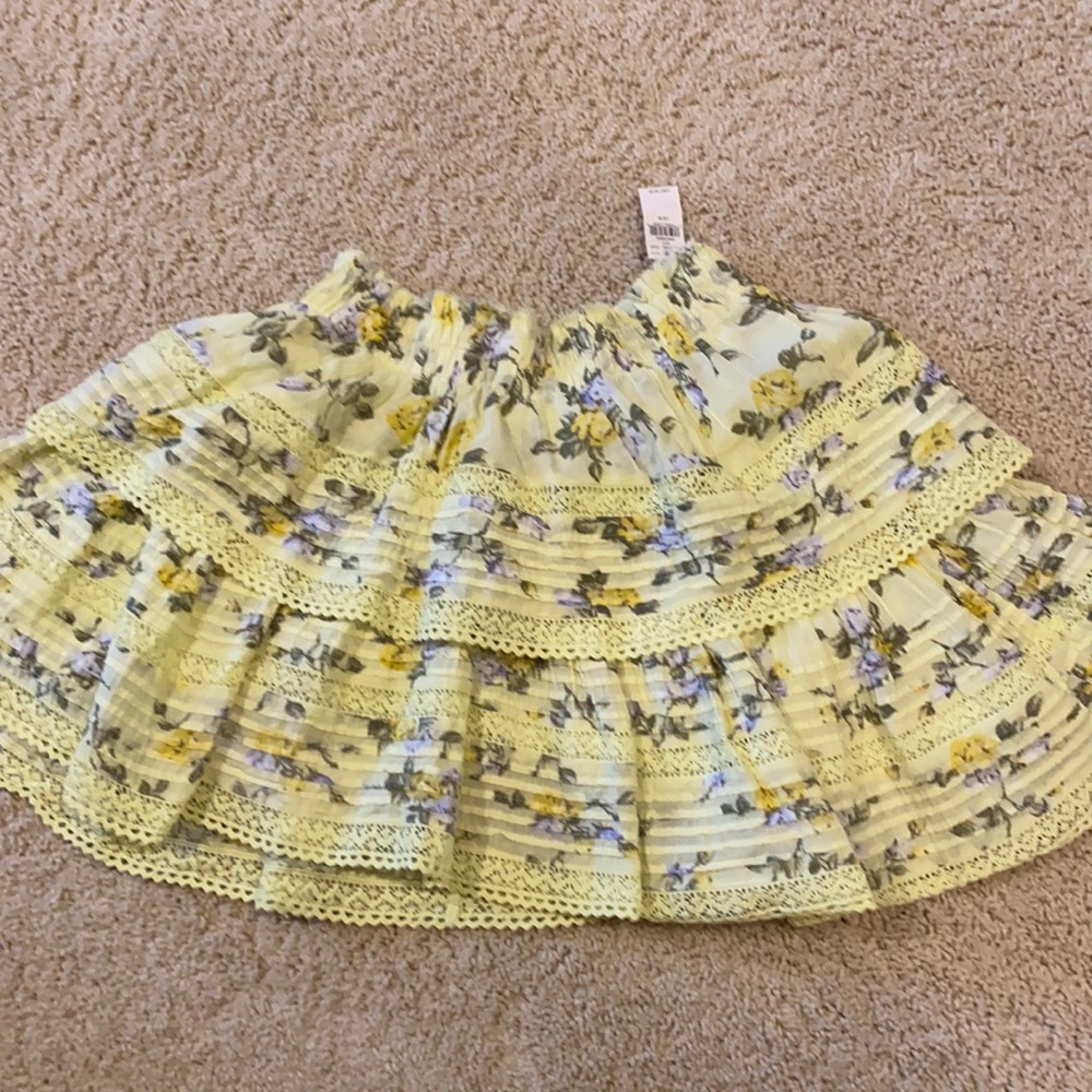 Ruffle floral skirt from aerie